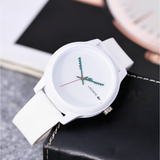Lacoste 12.12 White Dial White Silicone Strap Watch for Men - 2011069 Authentic Buy Shop Now