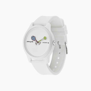 Lacoste Jeremyville White Dial White Silicone Strap Watch for Men - 2011072 Authentic Buy Shop Now