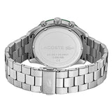 Lacoste Boston Chronograph Green Dial Silver Steel Strap Watch for Men - 2011080 Authentic Buy Shop Now