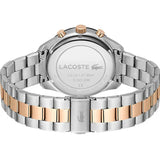 Lacoste Boston Gray Dial Two Tone Steel Strap Watch for Men - 2011112 Authentic Buy Shop Now