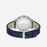 Lacoste Replay Chronograph Blue Dial Blue Leather Strap Watch for Men - 2011176 Authentic Buy Shop Now