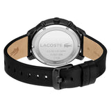 Lacoste Replay Chronograph Black Dial Black Leather Strap Watch for Men - 2011177 Authentic Buy Shop Now