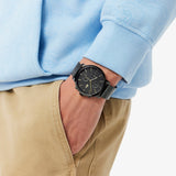 Lacoste Replay Black Dial Black Steel Strap Watch for Men - 2011194 Authentic Buy Shop Now
