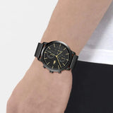 Lacoste Replay Black Dial Black Steel Strap Watch for Men - 2011194 Authentic Buy Shop Now