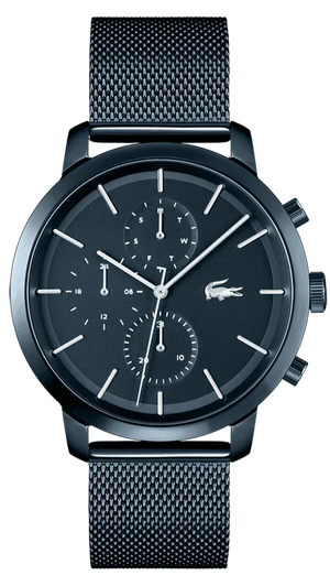 Lacoste Replay Blue Dial Blue Steel Strap Watch for Men - 2011196 Authentic Buy Shop Now