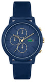 Lacoste 12.12 Blue Dial Blue Silicon Strap Watch for Men - 2011248 Authentic Buy Shop Now