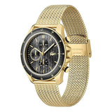 Lacoste Neoheritage Chronograph Black Dial Gold Mesh Strap Watch for Men - 2011254 Authentic Buy Shop Now