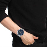Lacoste Replay Chronograph Blue Dial Silver Mesh Strap Watch for Men - 2011256 Authentic Buy Shop Now