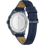 Lacoste Apext Blue Dial Blue Leather Strap Watch for Men - 2011297 Authentic Buy Shop Now