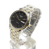 Tissot Automatics III Day Date Black Dial Two Tone Steel Strap Watch For Men - T065.430.22.051.00 Authentic Buy Shop Now