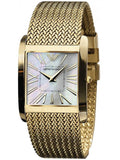 Emporio Armani Mother of Pearl Dial Gold Mesh Bracelet Watch For Men - AR2016 Authentic Buy Shop Now