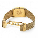 Emporio Armani Super Slim Quartz White DIal Gold Mesh Bracelet Watch For Women - AR2017 Authentic Buy Shop Now