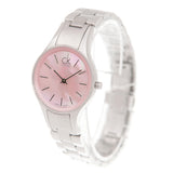 Calvin Klein Simplicity Pink Dial Silver Steel Strap Watch for Women - K432314E Authentic Buy Shop Now