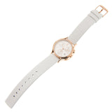 Calvin Klein Skirt Chronograph White Dial White Leather Strap Watch for Women - K2U296L6 Authentic Buy Shop Now