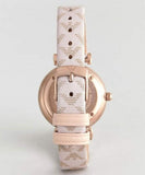 Emporio Armani Analog Grey Dial Pink Leather Strap Watch For Women - AR11126 Authentic Buy Shop Now