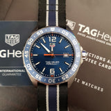 Tag Heuer Formula 1 Quartz Blue Dial Two Tone NATO Strap Watch for Men - WAZ1010.FC8197 Authentic Buy Shop Now