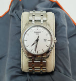 Tissot T Trend Couturier Chronograph White Dial Silver Steel Strap Watch For Men - T035.410.11.031.00 Authentic Buy Shop Now