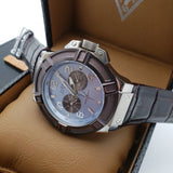 Guess Rigor Analogue Quartz Blue Dial Brown Leather Strap Watch For Men - W0040G10 Authentic Buy Shop Now