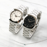 Gucci G Frame Quartz Diamonds Silver Dial Silver Steel Strap Watch For Women - YA142504 Authentic Buy Shop Now