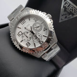 Guess Enchanting Diamonds Silver Dial Silver Steel Strap Watch for Women - W0305L1 Authentic Buy Shop Now