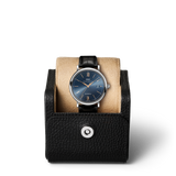 IWC Portofino Automatic Blue Dial Black Leather Strap Watch for Men - IW356523 Authentic Buy Shop Now