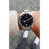 Hugo Boss Pioneer Black Dial Silver Steel Strap Watch for Men - 1513712 Authentic Buy Shop Now