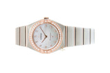 Omega Constellation Quartz Diamonds Mother of Pearl Dial Two Tone Steel Strap Watch for Women - 131.25.25.60.55.001 Authentic Buy Shop Now