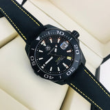 Tag Heuer Aquaracer Calibre 5 Automatic Black Dial Black Nylon Strap Watch for Men - WAY218A.FC6362 Authentic Buy Shop Now