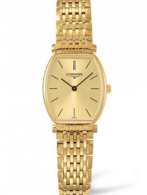 Longines La Grande Classique Tonneau 22 Yellow Gold Watch for Women - L4.205.2.32.8 Authentic Buy Shop Now
