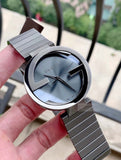 Gucci G Interlocking Quartz Grey Dial Grey Steel Strap Watch For Men - YA133210 Authentic Buy Shop Now