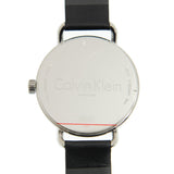 Calvin Klein Even White Dial Black Leather Strap Watch for Women - K7B211C6 Authentic Buy Shop Now