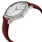Gucci G Timeless Automatic Silver Dial Red Leather Strap Watch For Men - YA126346 Authentic Buy Shop Now