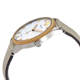 Gucci G Timeless Automatic Silver Dial Beige Leather Strap Watch For Men - YA126348 Authentic Buy Shop Now