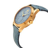 Gucci G Timeless Quartz Blue Dial Blue Leather Strap Watch For Men - YA1264097 Authentic Buy Shop Now