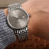 Longines Presence 38.5mm Automatic Silver Dial Silver Mesh Bracelet Watch for Men - L4.921.4.72.6 Authentic Buy Shop Now