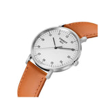 Tissot T Classic Everytime Large White Dial Brown Leather Strap Watch For Men - T109.610.16.037.00 Authentic Buy Shop Now