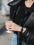 Calvin Klein Minimal Diamonds Black Dial Black Mesh Bracelet Watch for Women - K3M2342R Authentic Buy Shop Now