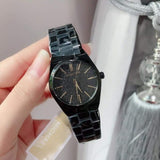 Michael Kors Channing Quartz Black Dial Black Steel Strap Watch For Women - MK6625 Authentic Buy Shop Now