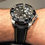 Tag Heuer Aquaracer Automatic Chronograph Black Dial Black Nylon Strap Watch for Men - CAY211A.FC6361 Authentic Buy Shop Now