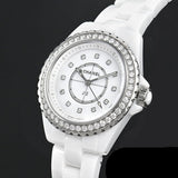 Chanel J12 Quartz Diamonds White Dial White Steel Strap Watch for Women - J12 H6418 Authentic Buy Shop Now