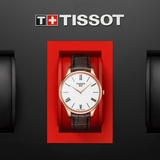 Tissot Tradition 5.5 White Dial Brown Leather Strap Watch for Men - T063.409.36.018.00 Authentic Buy Shop Now