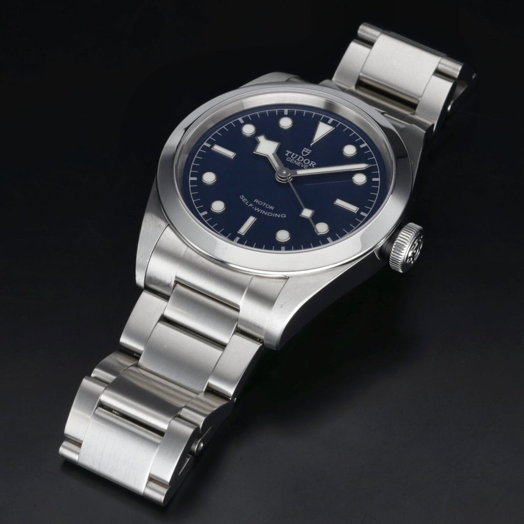 Tudor Black Bay Automatic Blue Dial Silver Steel Strap Watch for Men - M79540-0004 Authentic Buy Shop Now