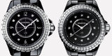 Chanel J12 Diamonds Ceramic Black Dial Black Steel Strap Watch for Women - J12 H3108 Authentic Buy Shop Now
