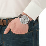 Hugo Boss Attitude White Dial Brown Leather Strap Watch for Men - 1513609 Authentic Buy Shop Now