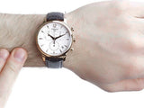 Tissot T Classic Tradition Chronograph White Dial Brown Leather Strap Watch For Men - T063.617.36.037.00 Authentic Buy Shop Now