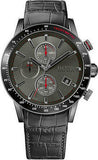 Hugo Boss Rafale Chronograph Grey Dial Black Leather Strap Watch For Men - HB1513445 Authentic Buy Shop Now