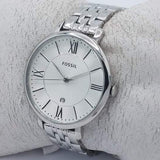 Fossil Jacqueline White Dial Silver Steel Strap Watch for Women - ES3698 Authentic Buy Shop Now