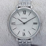 Fossil Jacqueline White Dial Silver Steel Strap Watch for Women - ES3698 Authentic Buy Shop Now