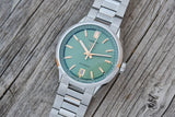 Tag Heuer Carrera Date Automatic 18K Green Dial Silver Steel Strap Watch for Women - WBN2312.BA0001 Authentic Buy Shop Now