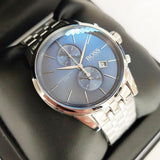 Hugo Boss Jet Blue Dial Silver Steel Strap Watch for Men - 1513384 Authentic Buy Shop Now